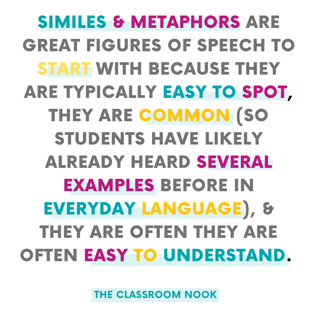 Example Of Metaphor Quotes How To Teach Similes And Metaphors