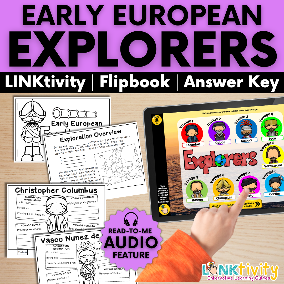 Early European Explorers LINKtivity® - Age of Exploration Journeys