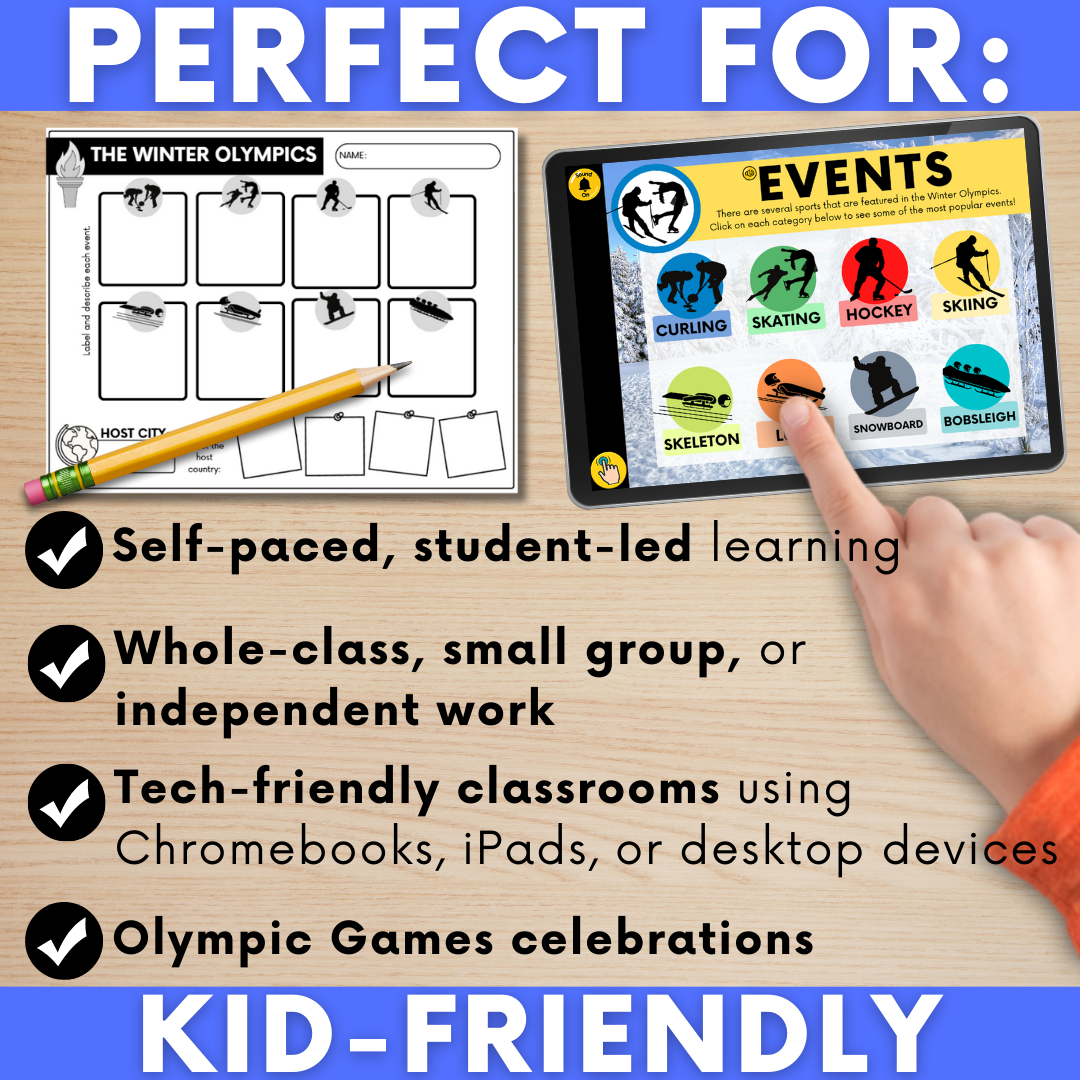 Winter Olympics 2026 LINKtivity® | Digital Activity, Worksheet, Lesson Plan