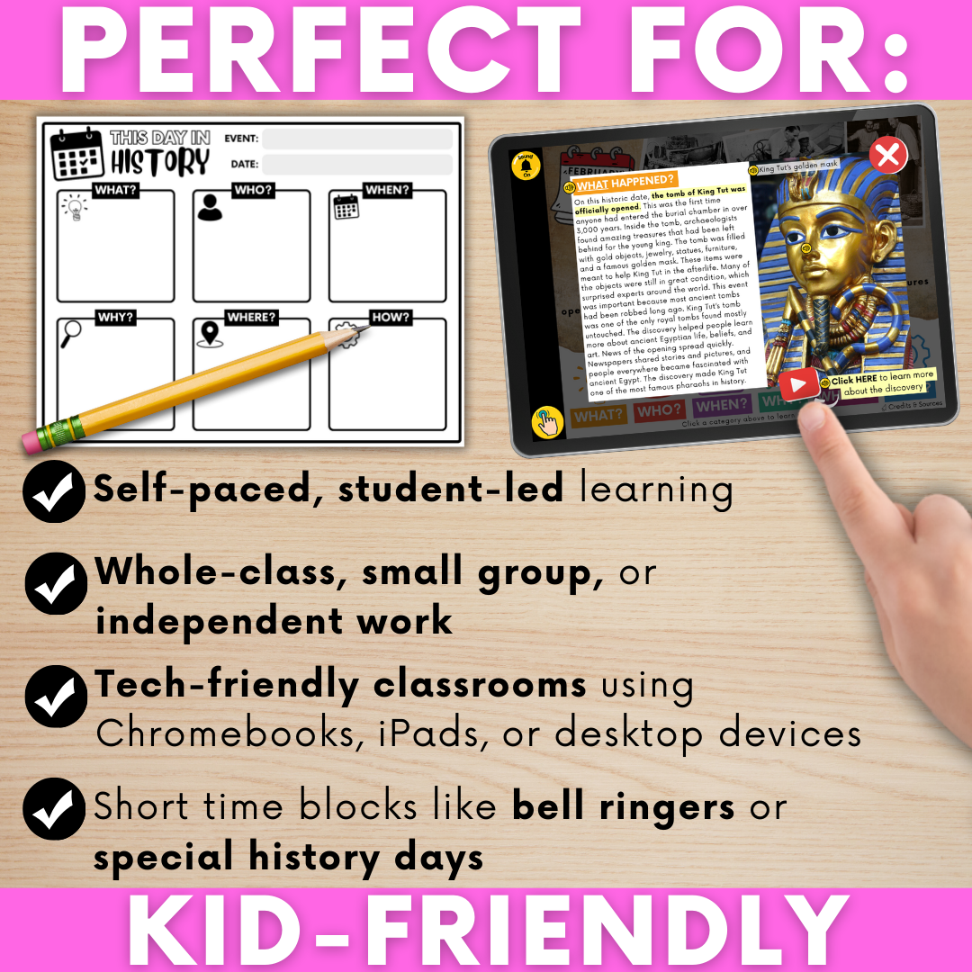 THIS DAY IN HISTORY LINKtivity®: February 16, 1923 - King Tutankhamun's Tomb is Opened