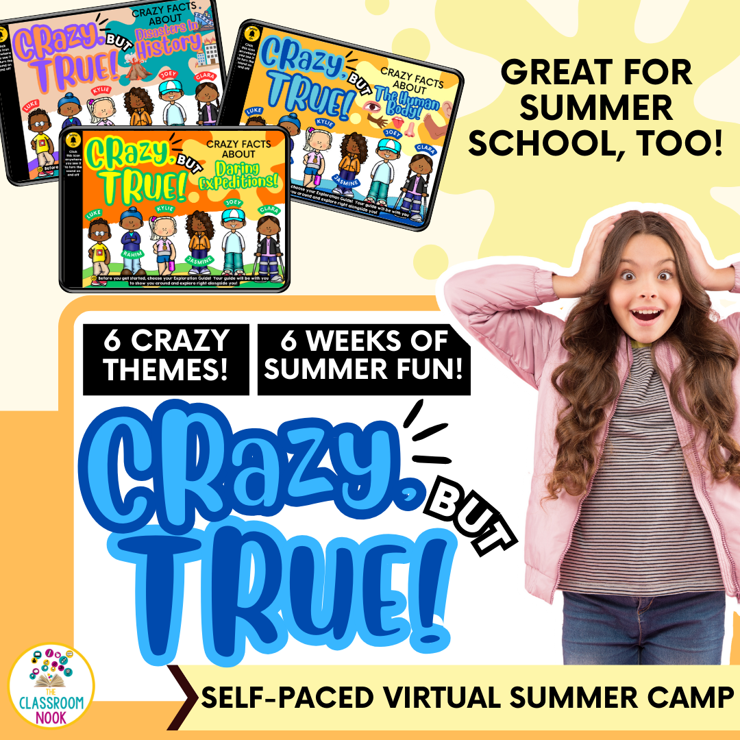 LINKtivity Learning Virtual Summer Camp: Crazy, But True (Perfect for At-Home Summer Learning Activities or Summer School)