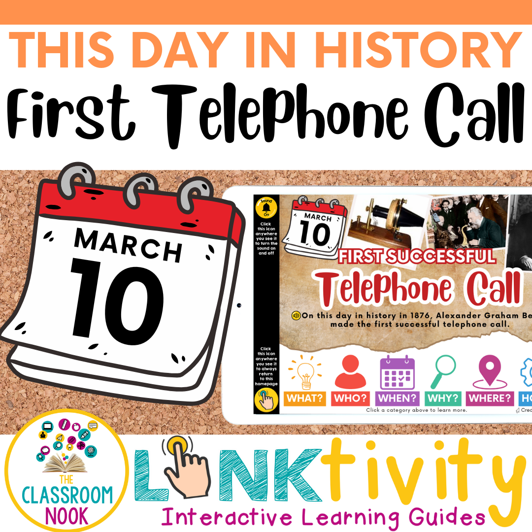 THIS DAY IN HISTORY LINKtivity®: March 10, 1876 - First Telephone Call