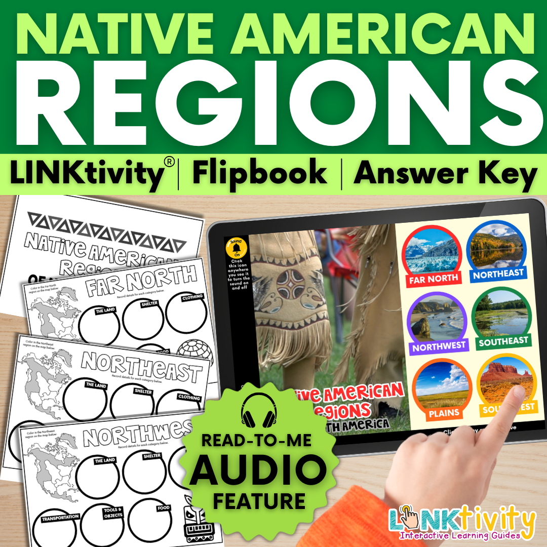 Native American Regions of North America LINKtivity®