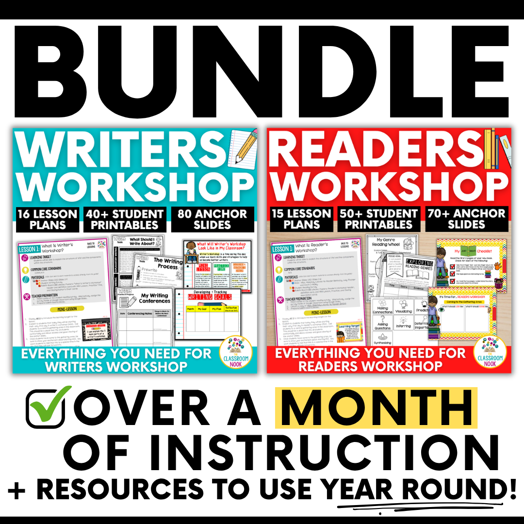 BUNDLE: Launching Reader's & Writer's Workshop - Lessons and Activities