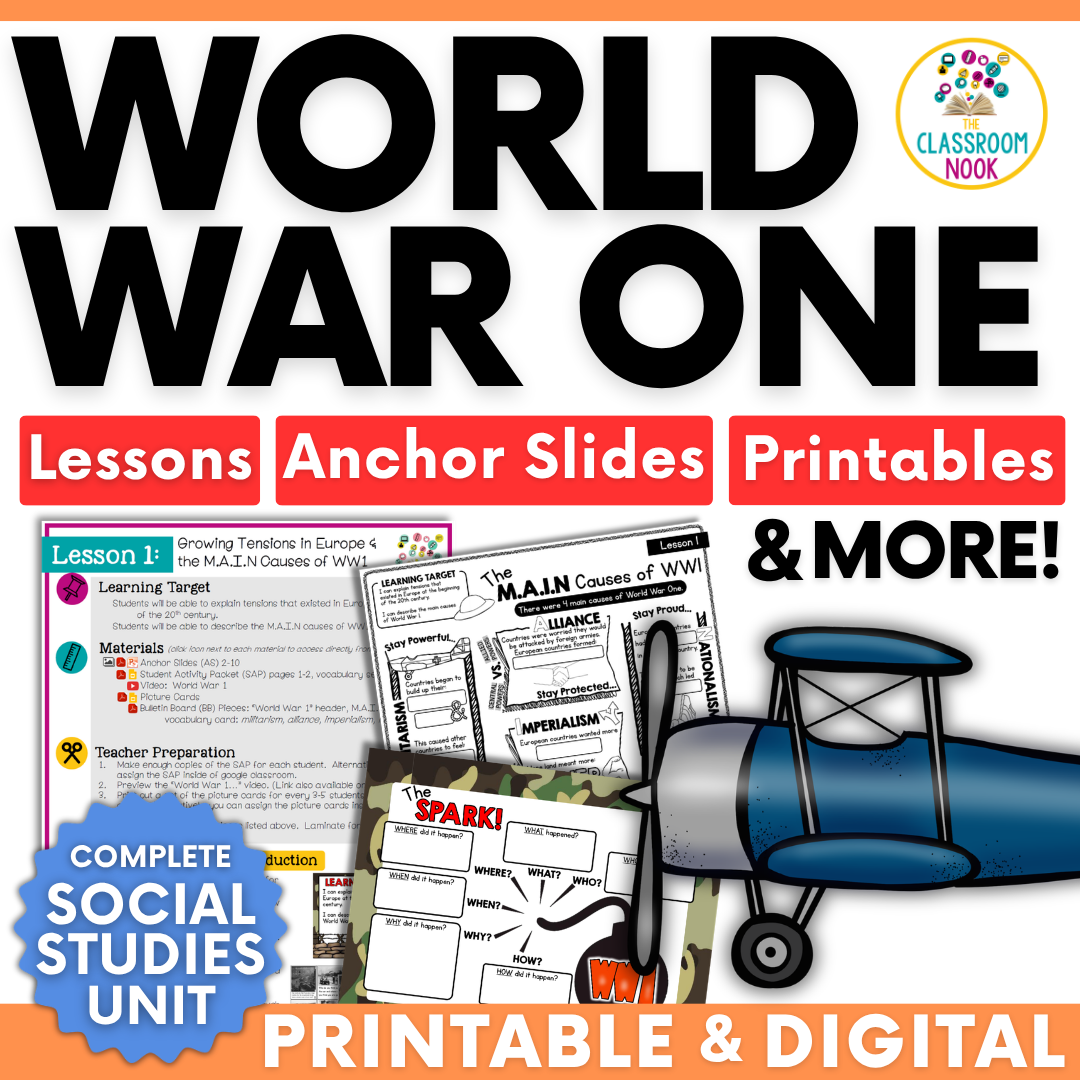 World War One (WW1):  Causes, Battles, League of Nations , Isolationism & MORE!