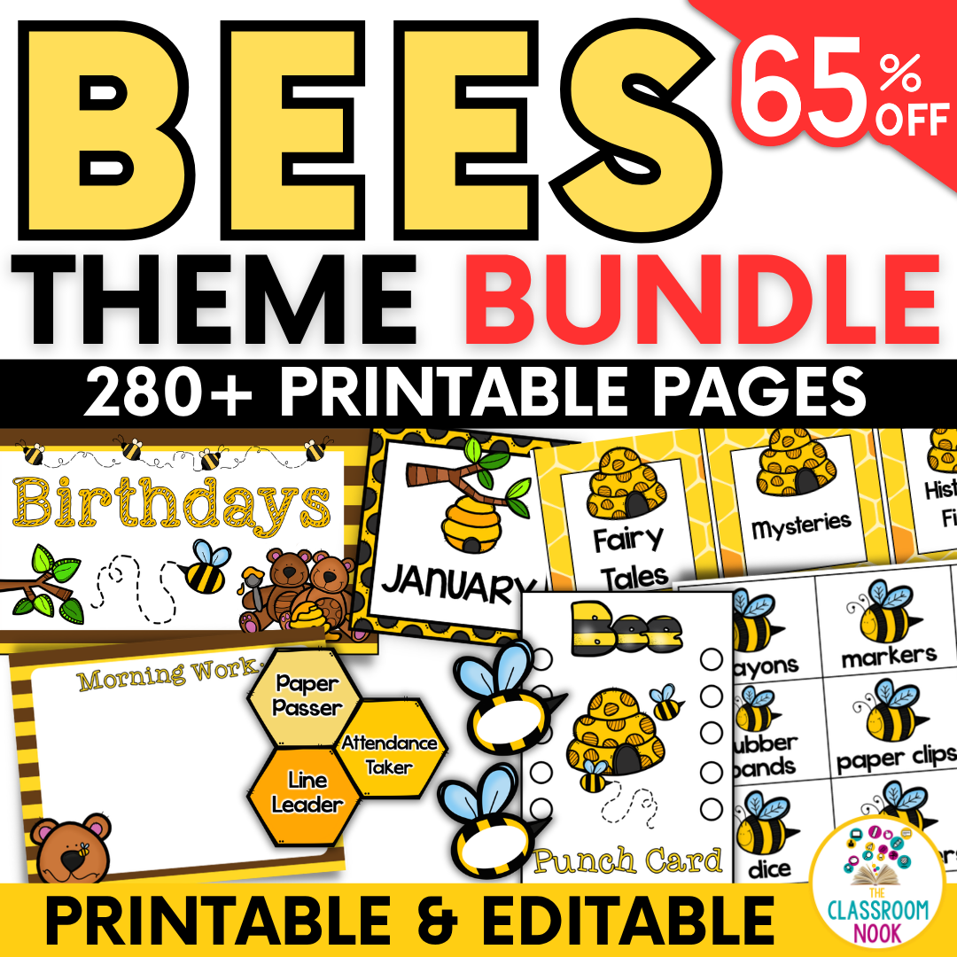 Bee Theme: Classroom Décor Bundle for Back to School