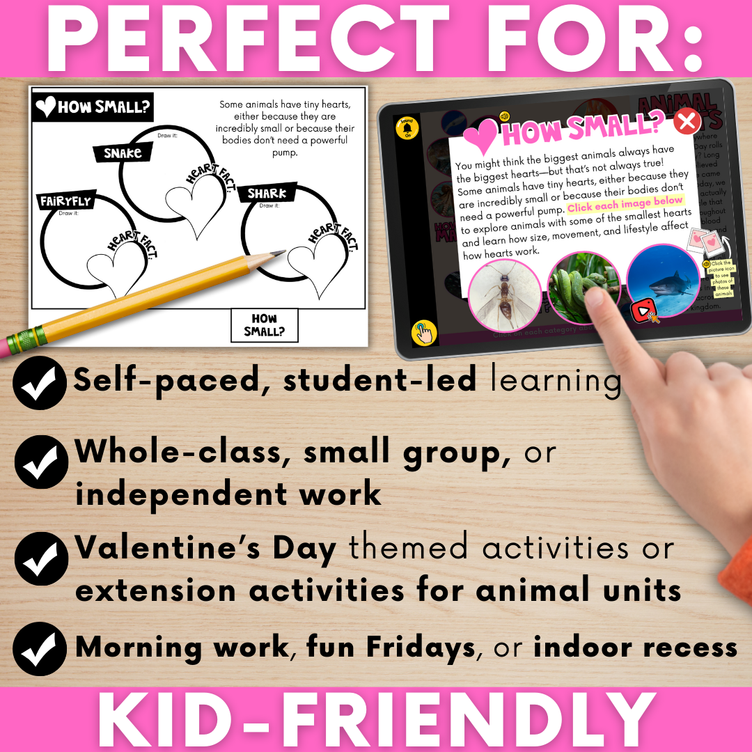 Animal Hearts LINKtivity® (Perfect for Valentine's Day, Animal Lessons, & MORE!)