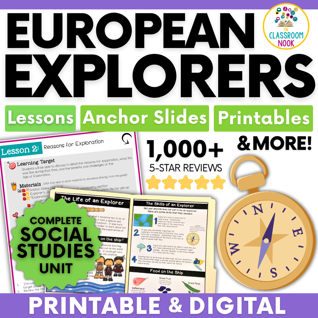 European Explorers: Age of Exploration, Voyages, New World Discoveries & MORE!