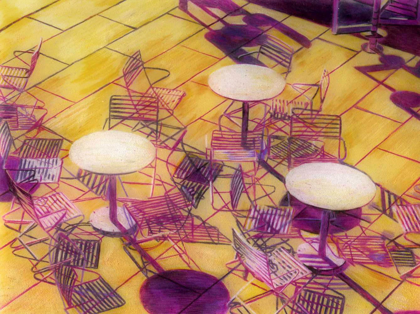 (2012) Colored Pencil on Shrink Plastic