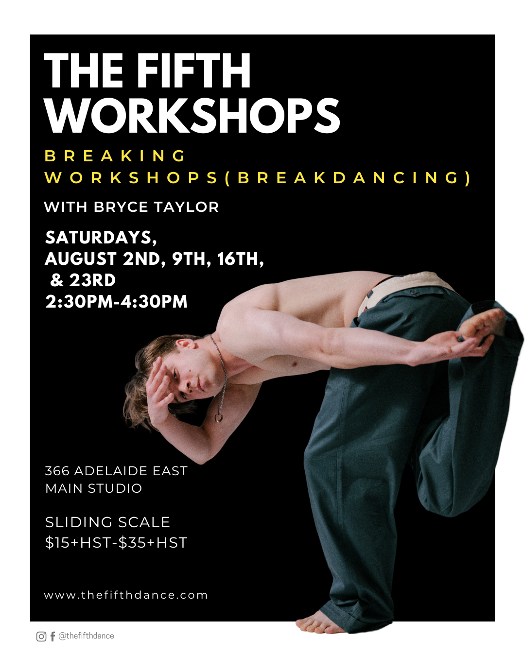 Breaking (Breakdancing) Workshops with Bryce Taylor⎜4 Week Workshop series 