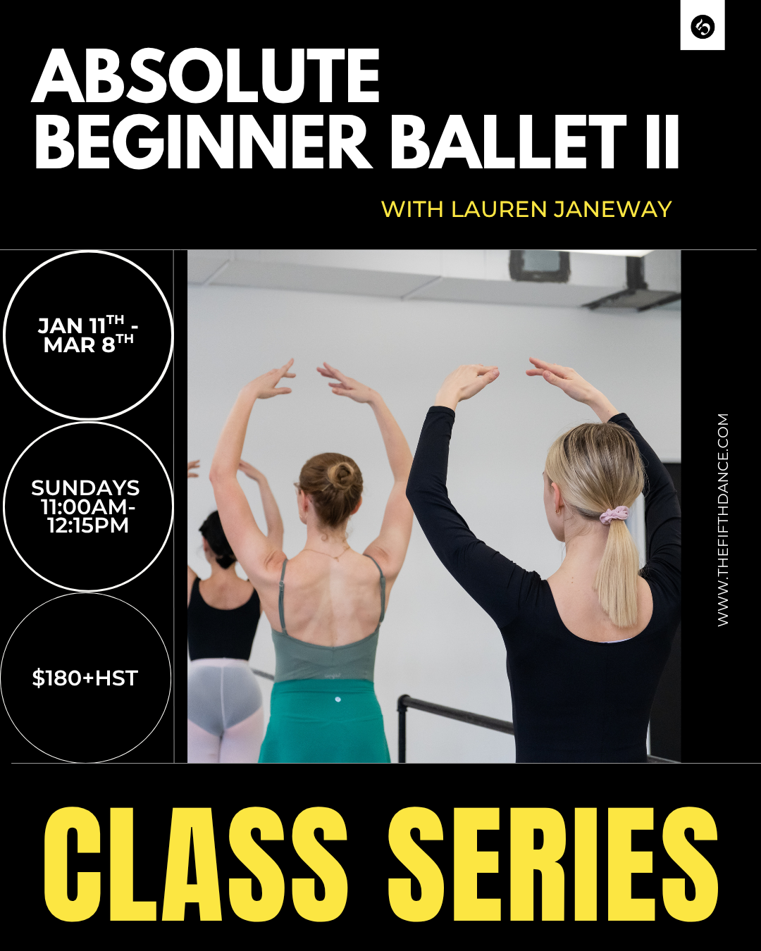 In-Studio | Absolute Beginner Ballet Series I with Lauren Janeway