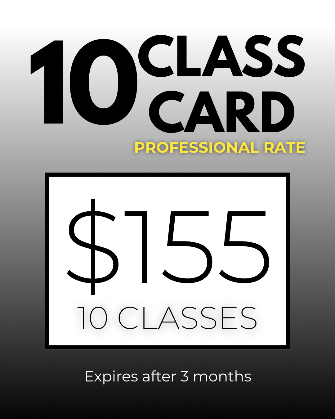  Professional Rates are reserved for professional dancers, post-secondary students enrolled in a dance program and ACTRA members. 