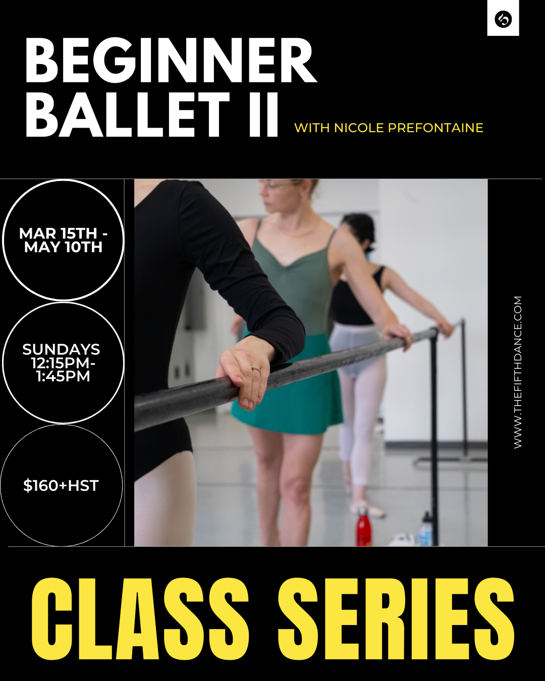 In-Studio | Beginner Ballet Series II with Nicole Prefontaine