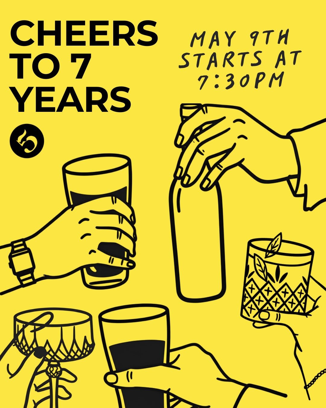 Cheers to 7 YEARS!!
🎈🪅🍾🎉🪩🌟🎂

We&rsquo;re turning 7 and throwing a big blowout party with one large goal. Thanks to all of your love, we are simply overflowing in our current rental space, and we need a new studio in order to keep growing and w