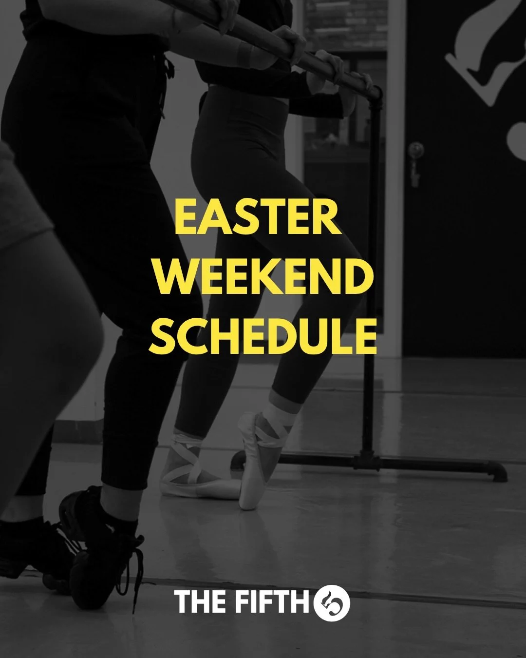 Did you know?🤔

Easter&rsquo;s this weekend and our class schedule is a little different! 🐣🌱💐🐰☀️

&bull;Pilates is the only class running on Sunday
&bull;Evening classes on Monday start at 4PM

Happy Easter from The Fifth Dance!🫶