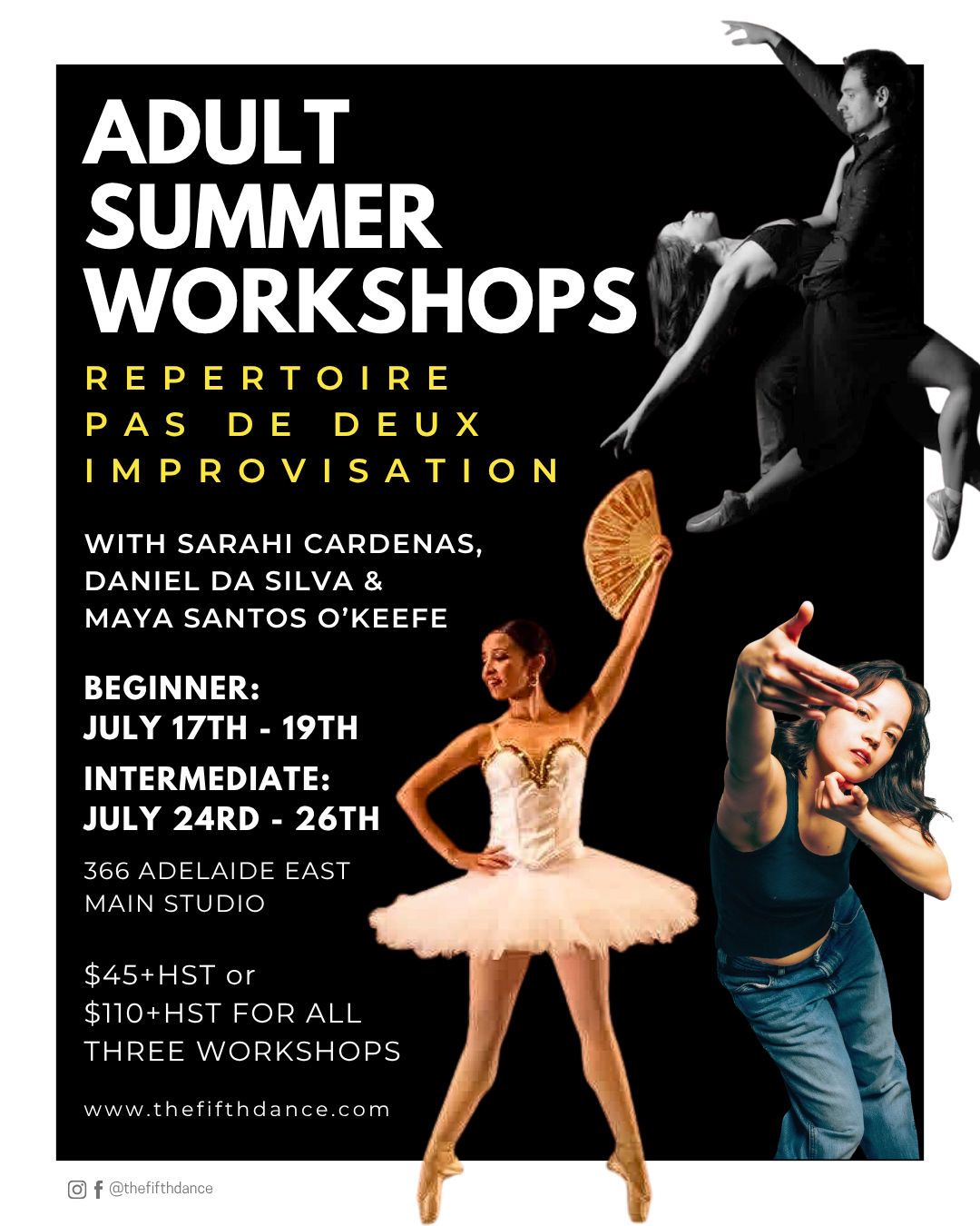 Beginner Adult Summer Workshops