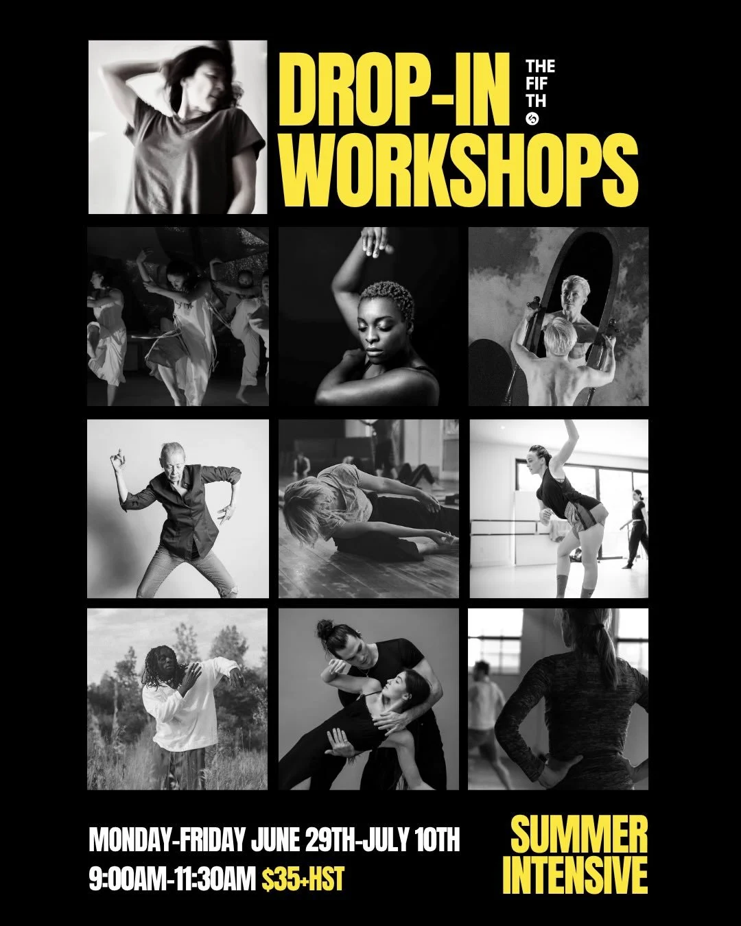 Summer Intensive workshops are open for Drop-Ins
☀️☀️☀️
$35 per workshop
June 29th-July 10th
9:00am-11:30am

☀︎☼☀︎☼☀︎☼ - Week 1 
Mon June 29th - Frog in Hand Repertoire⎟Colleen Snell
Tue June 30th - The Living Technique: Body, Voice, Land⎟Sid Ryan Ei