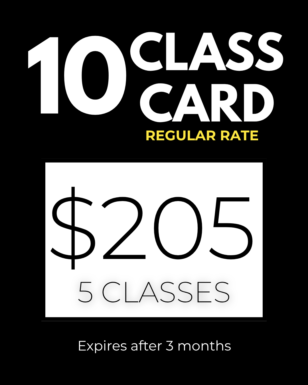 10 Class Card