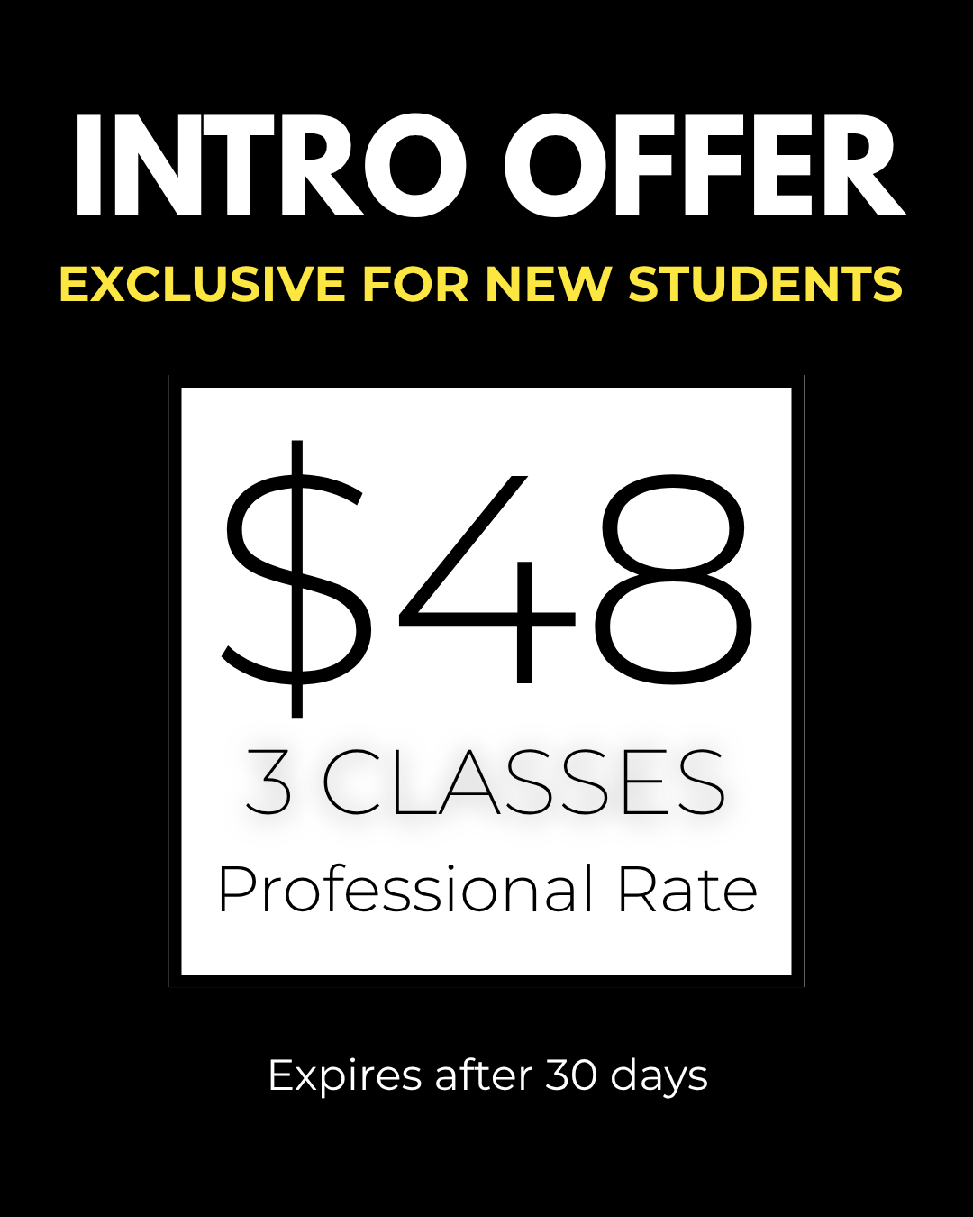 Intro Offer