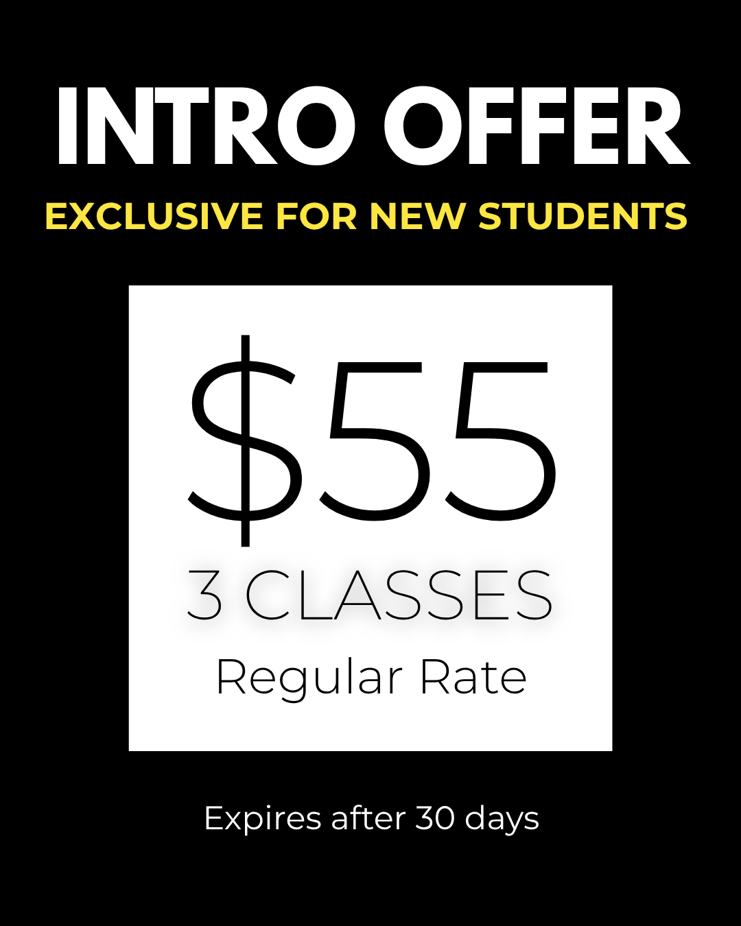 Intro Offer
