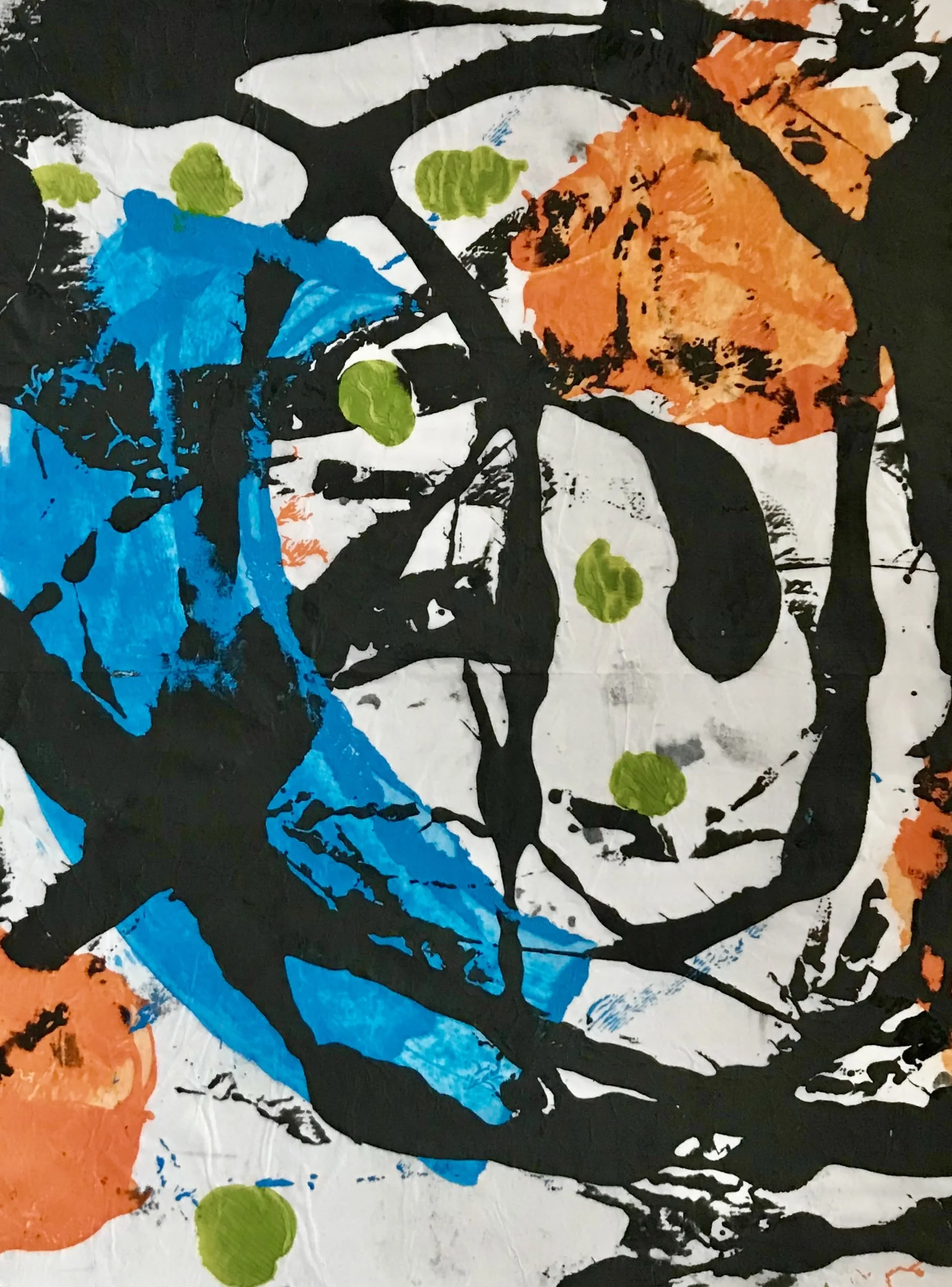 肉筆　mixed media　【抽象画】 Mixed Media — Margot Elke Schiemann