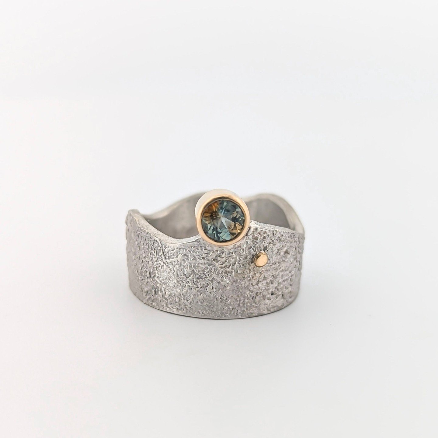 Bicolor sapphires are so otherworldly when they hit the light! It was so special to pick out this stone for a custom project at the Tucson gemstone show for a client. Drop us a message through our website if you'd like to create a custom with us and 