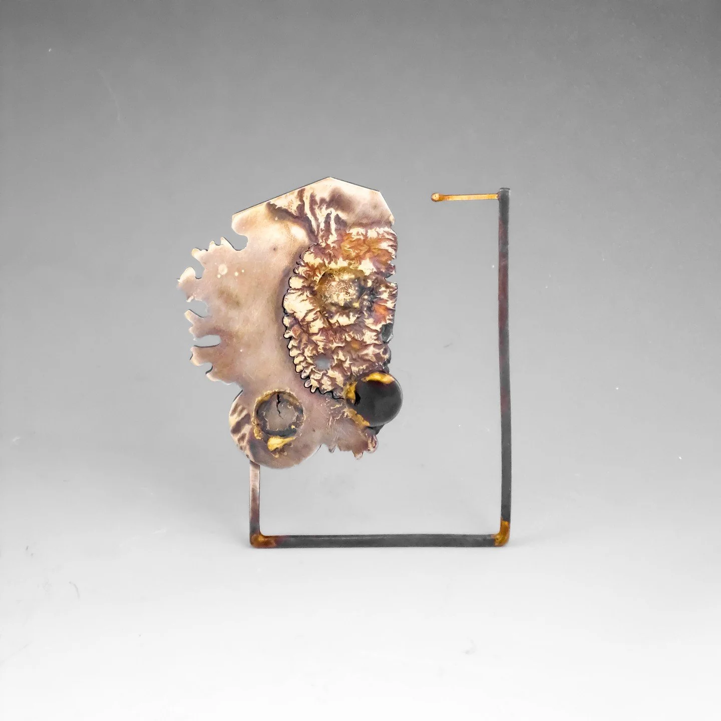 ⁠
My style is something that I've been honing and creating for about 20 years. I have always had a love for melting metal and making my own alloys. Making my own alloys allows me to push and pull the metal in different textural directions allowing me