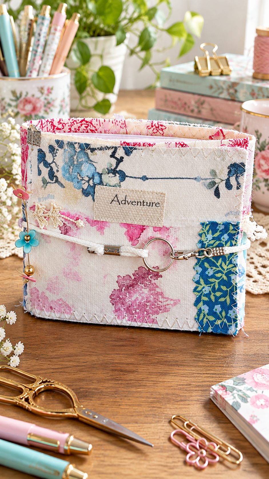 Stitched Notebook - Adventure