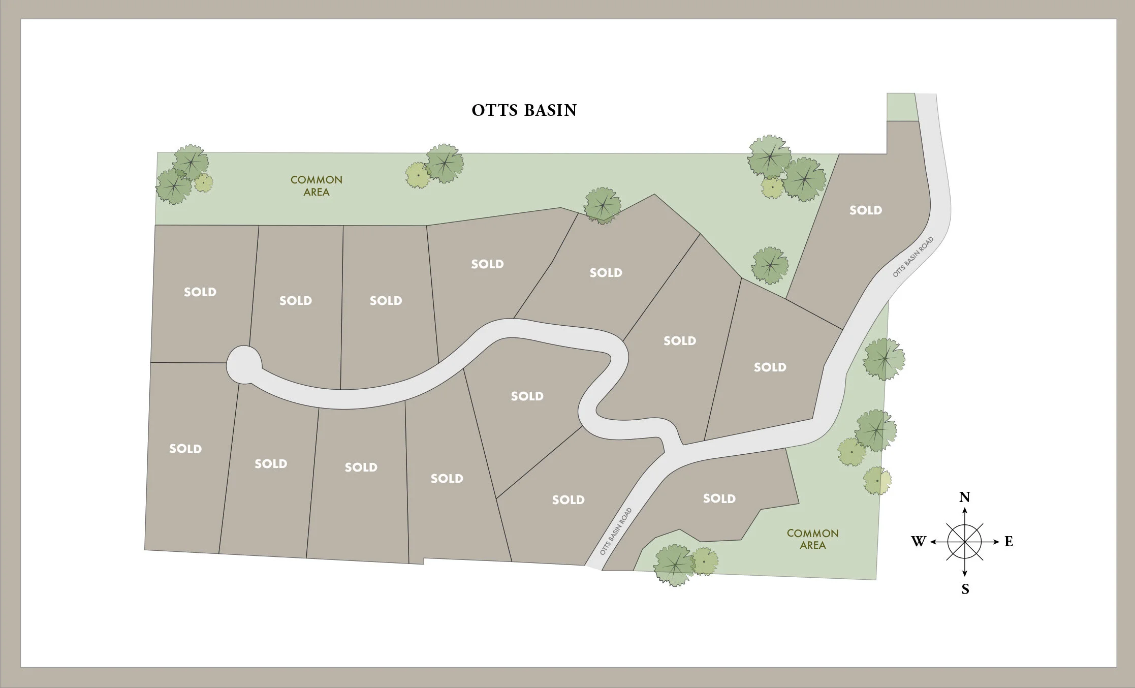 Otts Basin: Subdivision map.