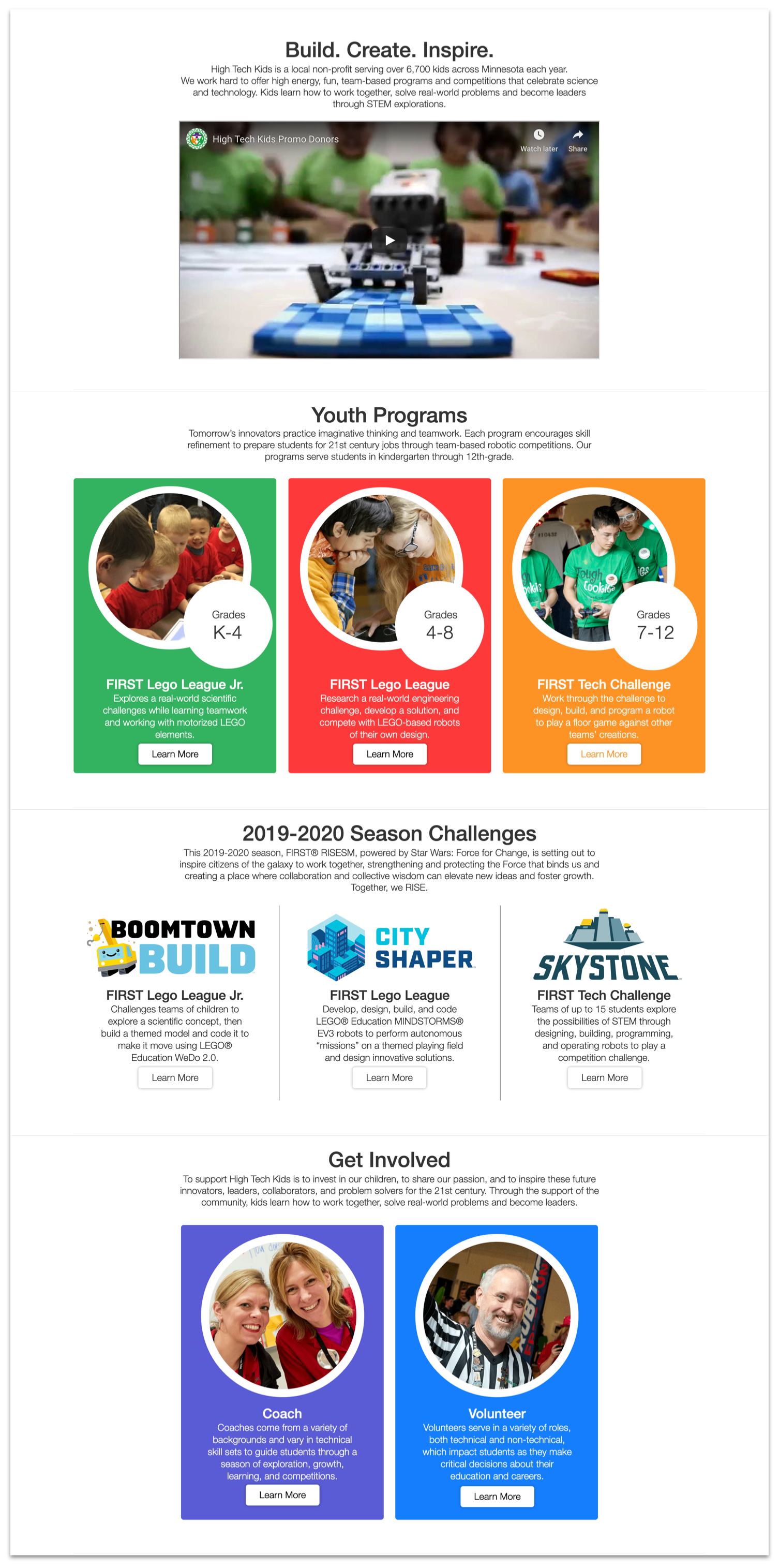 Redesigned Home Page