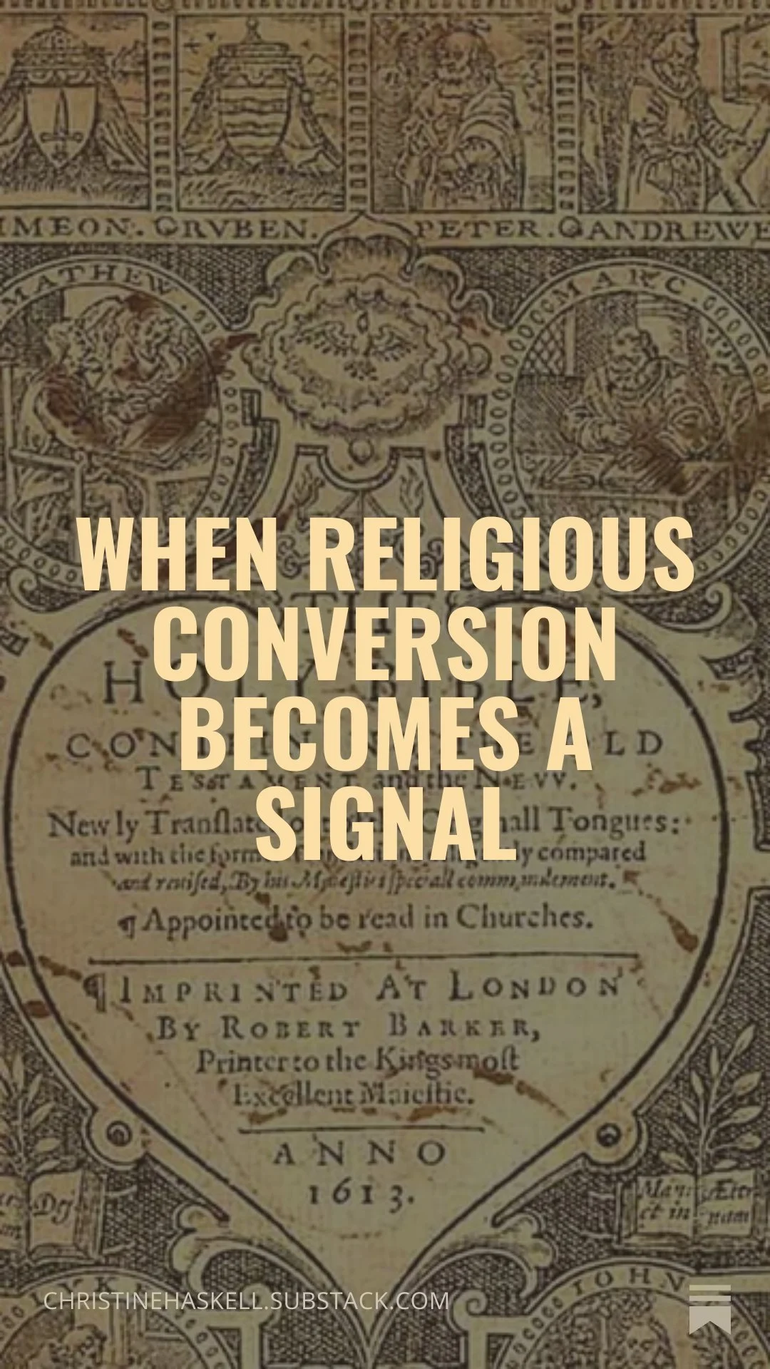 When Religious Conversion Becomes a Signal