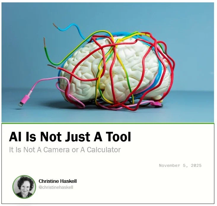 AI Is Not Just A Tool