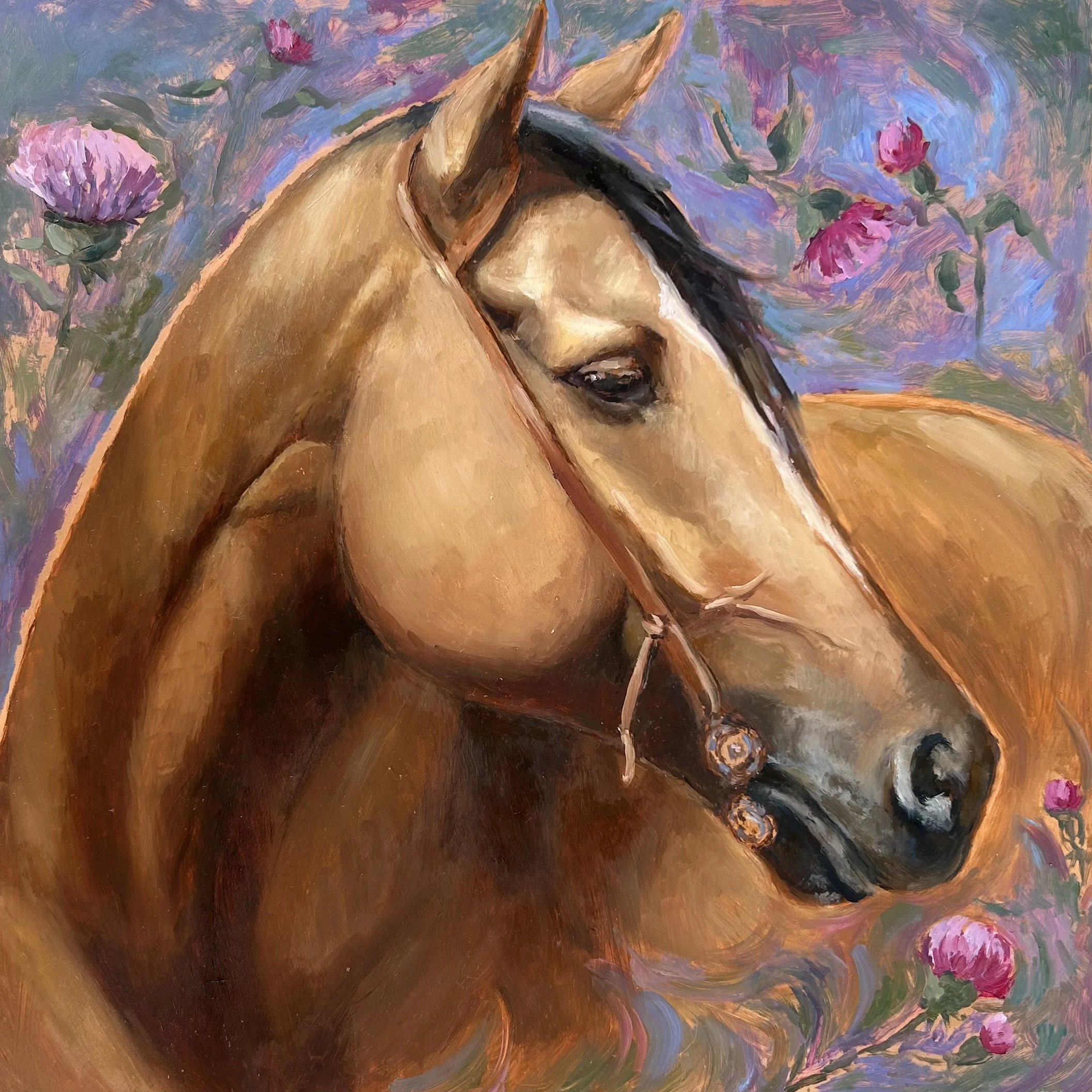 "Thistleheart"
12x12 Oil on Copper
Available