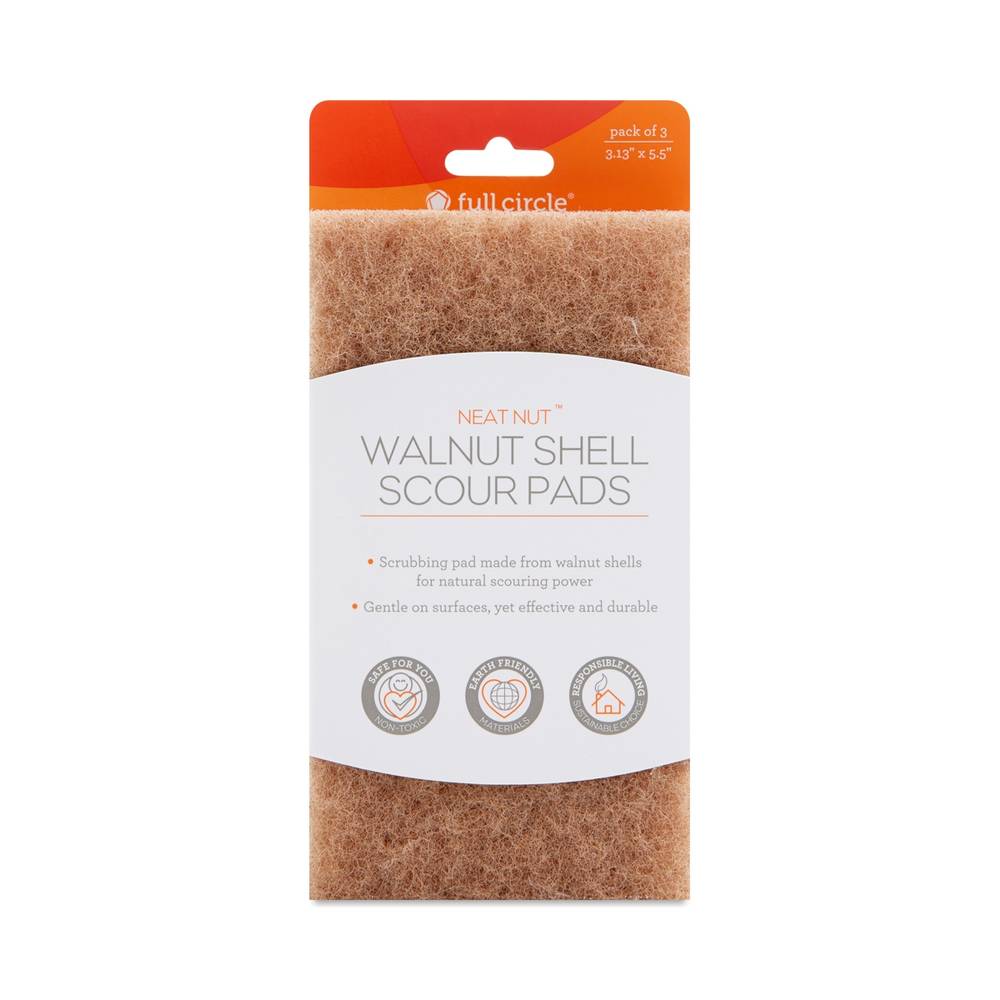 FULL CIRCLE &lt;strong&gt;WALNUT SCOUR PADS&lt;/strong&gt;&lt;span&gt;$4&lt;/span&gt;