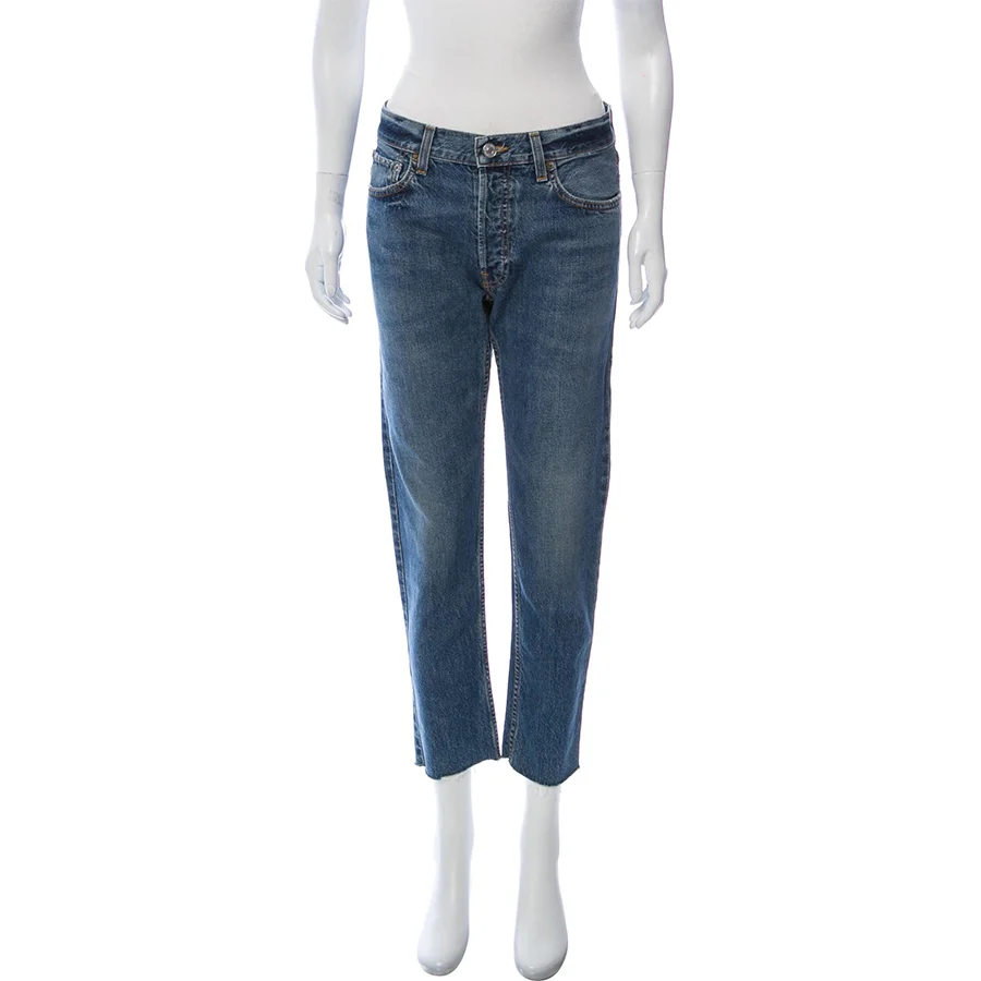 RE/DONE<br><strong>ORIGINALS STRAIGHT-LEG HIGH-RISE JEANS</strong><br><span>$130</span>