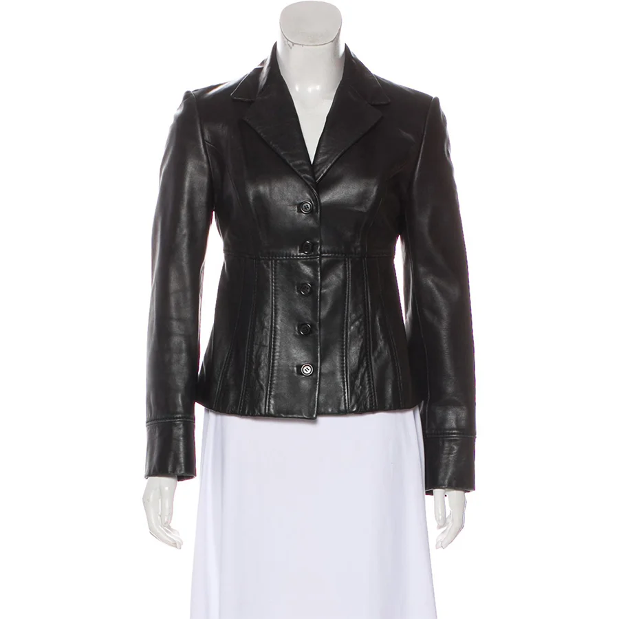 PIAZZA SEMPIONE<br><strong>LEATHER NOTCH-LAPEL JACKET</strong><br><span>$195</span>