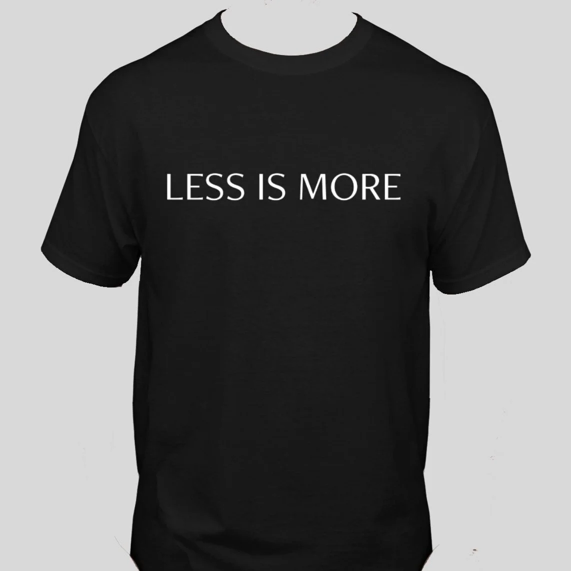 LESS IS MORE<br><strong>LOGO TSHIRT</strong><br><span>$60</span>