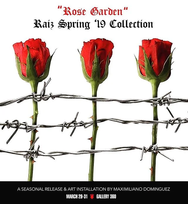 THIS WEEKEND🥀 Our biggest campaign to date. A 3 day event + art installation consisting of our official Spring &lsquo;19 Collection &amp; much more🌟 More details throughout the week. Don&rsquo;t snooze.

#raizforever