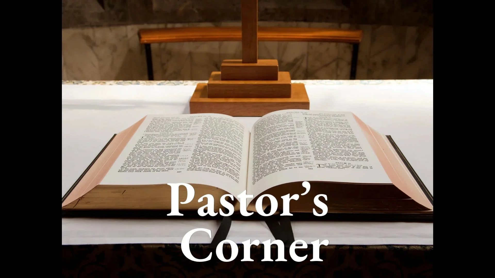 Pastors' Corner