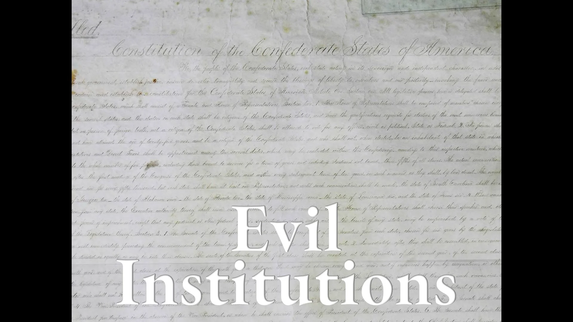 Evil Institutions
