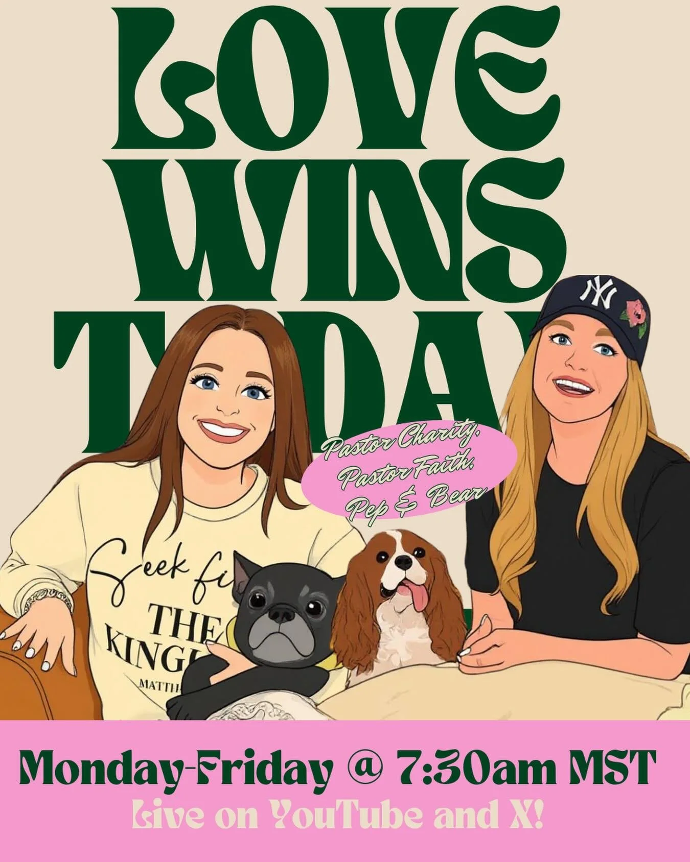 Join Pastor Charity and Pastor Faith live Monday-Friday at 7:30am MST for Love Wins Today! Live on YouTube and X: chooselife CHURCH #broadcasters #love #lovewins #lovewinstoday ❤️