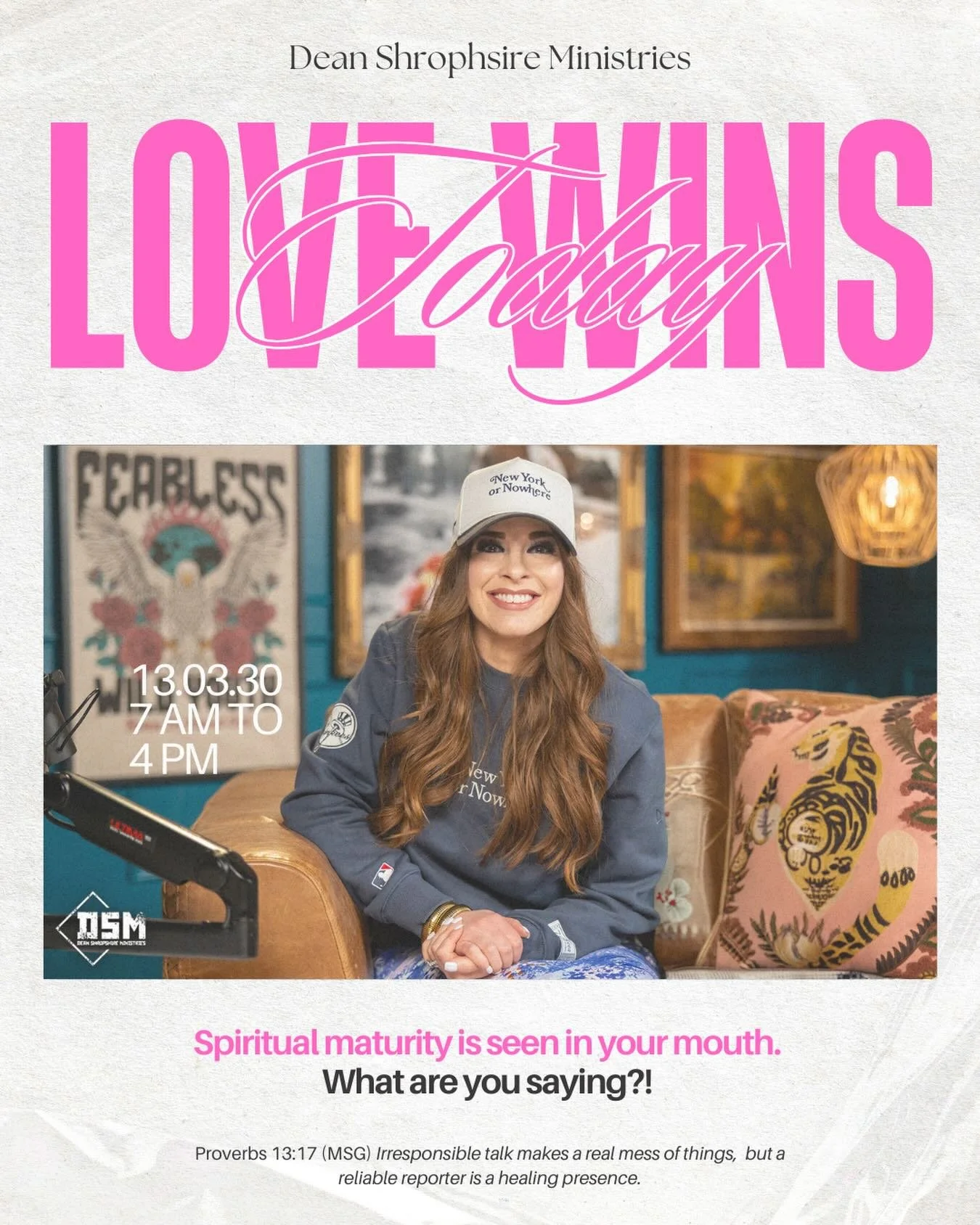 Maturity shows! What are you saying? Join Pastor Charity and Pastor Faith for Love Wins Today! New episodes starting March 23rd at 7:30am MST!