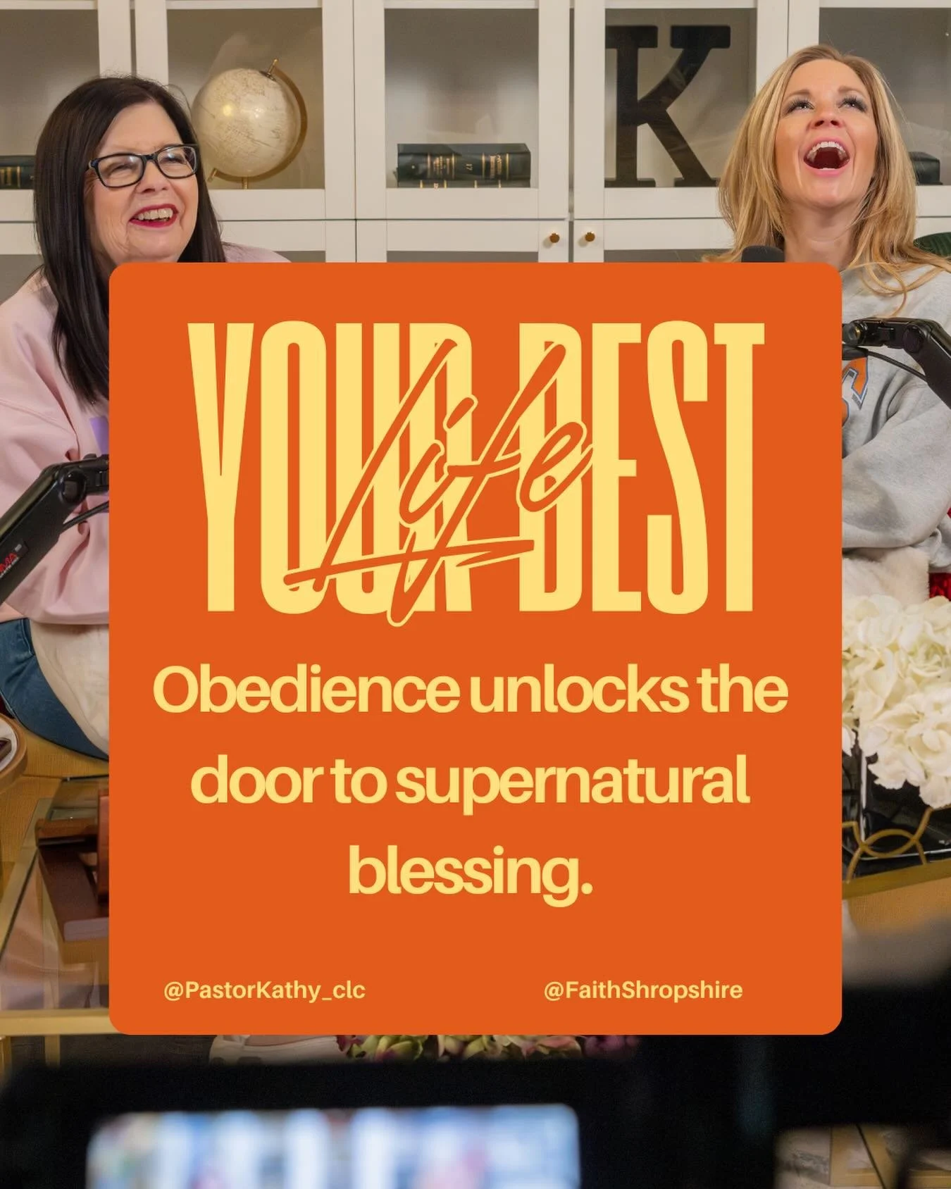 Obedience brings blessings! Join Dr. Kathy and Pastor Faith for Your Best Life! New episodes starting Monday, March 23 at 10am MST!