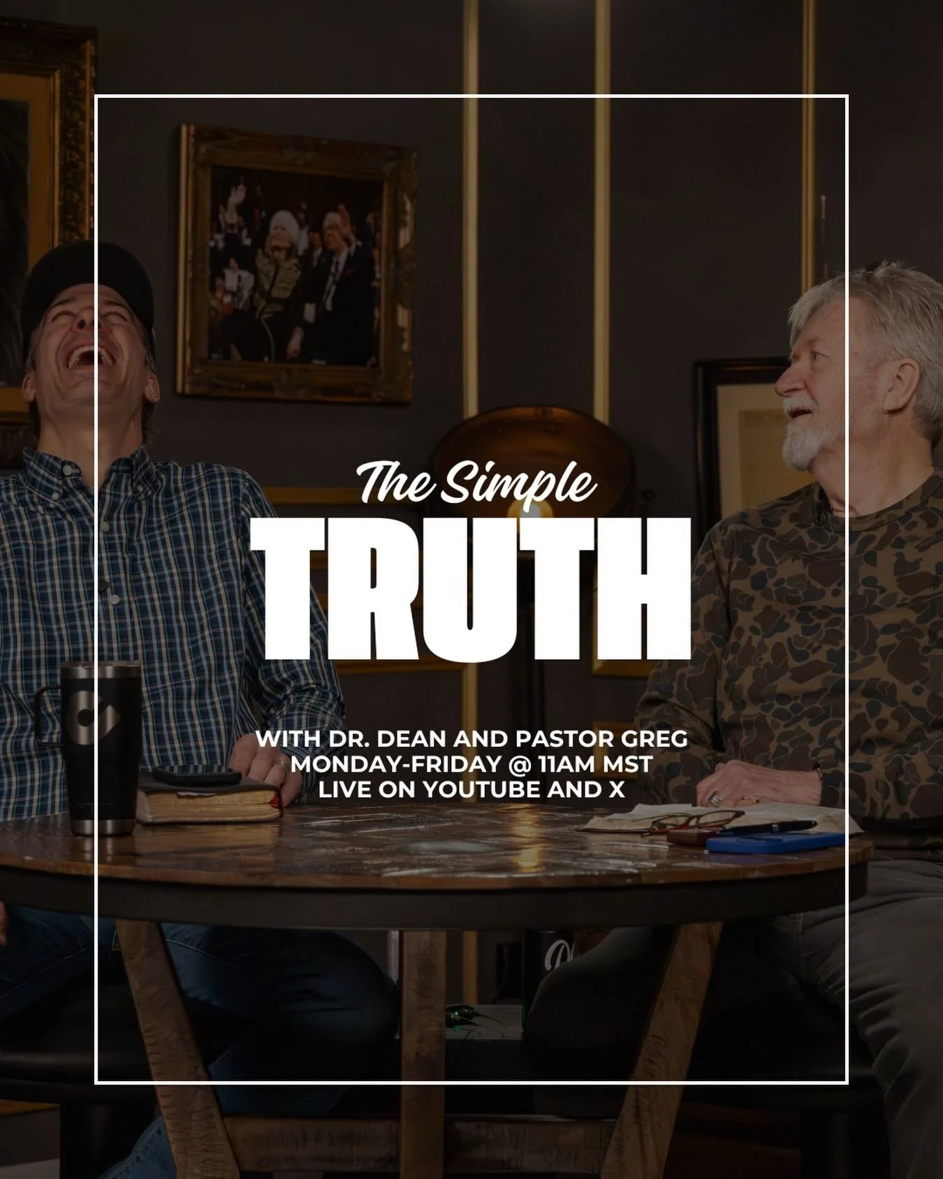 The Simple Truth is backkkkk! Join Dr. Dean and Pastor Greg Monday-Friday at 11am MST! Live on YouTube and X: chooselife CHURCH