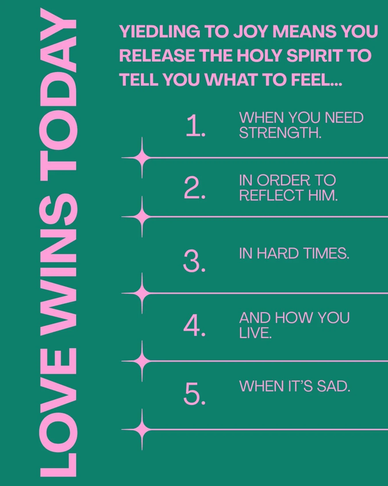 Yield to Joy!! Run back today&rsquo;s Love Wins Today on YouTube and tune in all wee at 7:30am MST for Love Wins Today! Live on YouTube and X: chooselife CHURCH