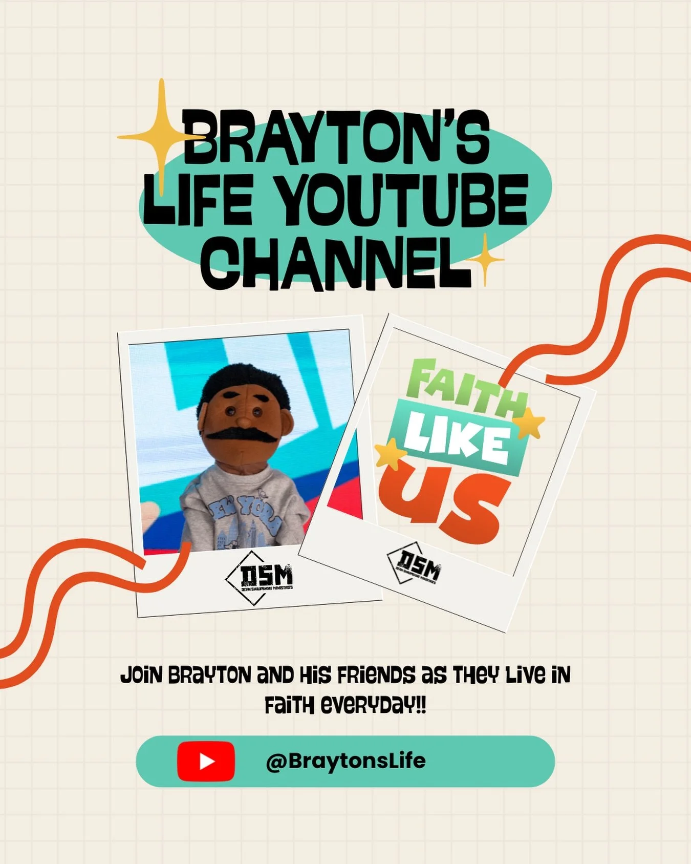 Follow our NEW channel ▶️ BraytonsLife 🙌📲 and join us LIVE 📲 for Faith Like Us with Pastor Faith Saturday morning at 9am MST 📲▶️🎥