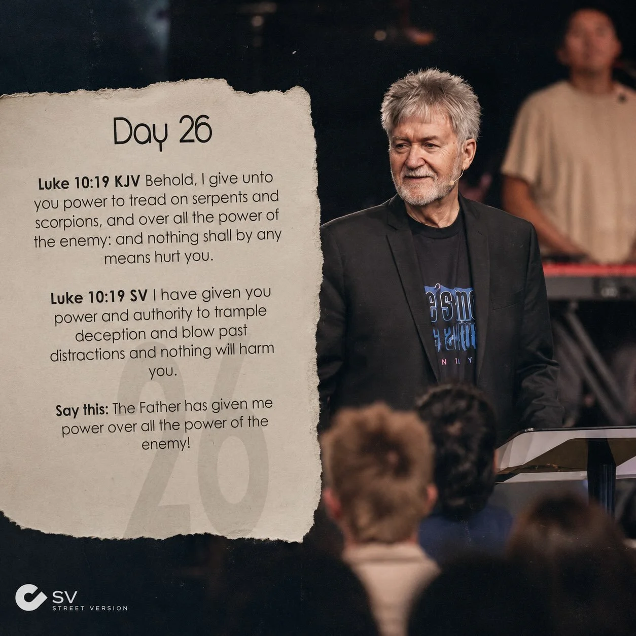 DAY 26 🔥 You have authority over the enemy. Don&rsquo;t let fear, deception, or distractions stop you from walking in what God has called you to do. You have the power! 💥