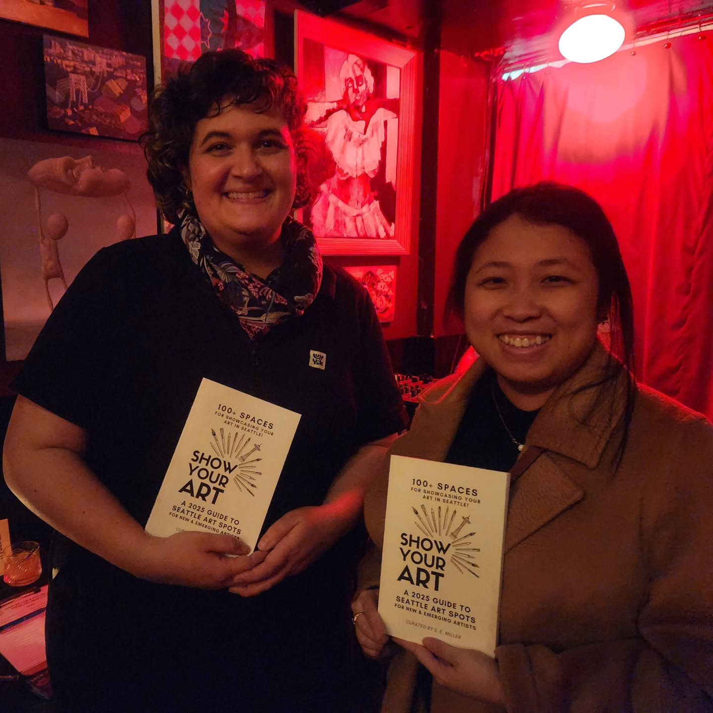 Awesome book launch evening with @showyourartpnw . Thank you for the fantastic book!