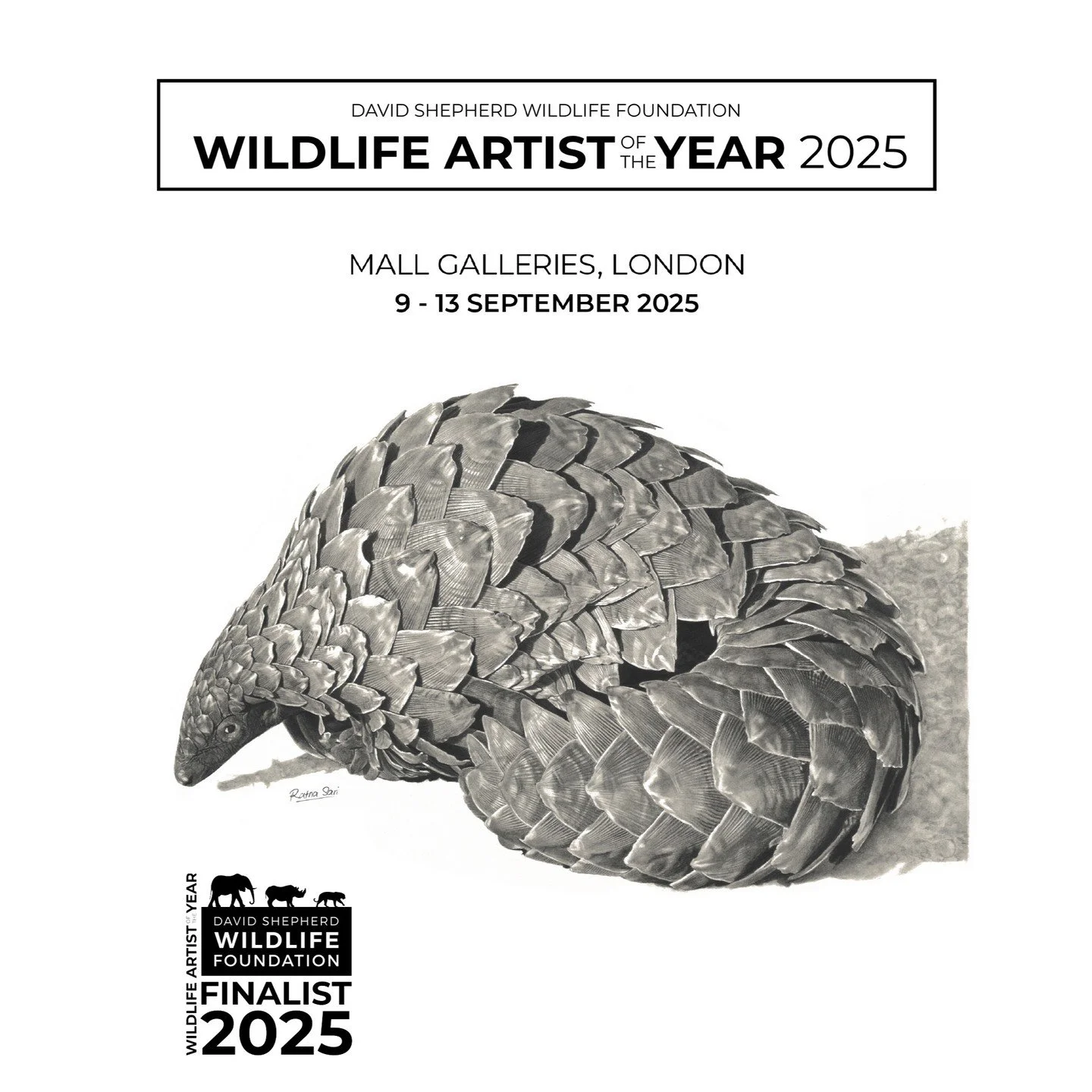 I&rsquo;m so thrilled to share that my piece &quot;Scales of Survival&quot; has been selected as a finalist in this year&rsquo;s David Shepherd Wildlife Artist of the Year competition! 🌍🎨  

Congratulations to everyone who participated in this year