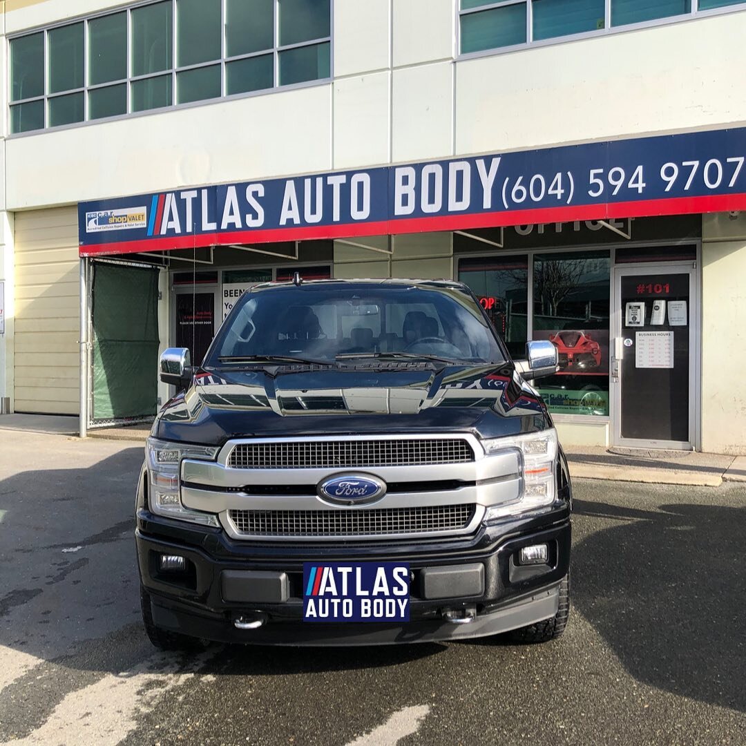 Hope everyone had a great long weekend with their family ! 

Today our Atlas Auto Body technicians finished working on this 2018 Ford F150. This Ford F-150 got side swiped across the driver side. Our Atlas Auto Body technicians replaced the complete 